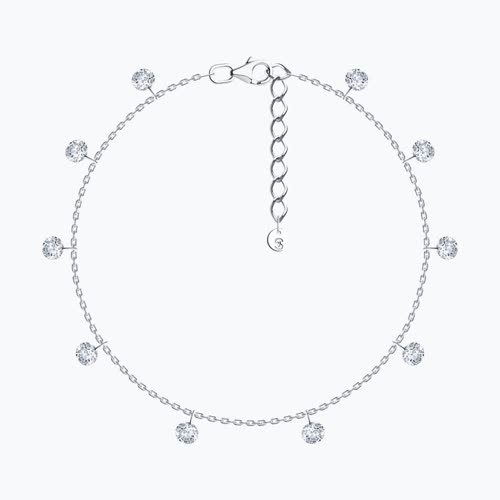 Браслет из серебра с фианитами - видео на модели