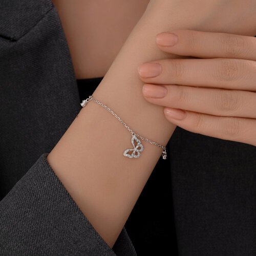 Браслет из серебра с фианитами из серебро — вид 4