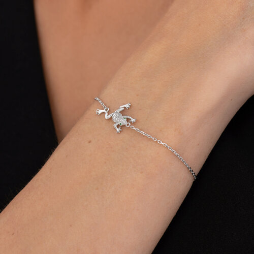 Браслет из серебра с фианитами из серебро — вид 4