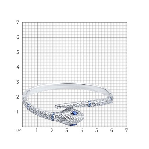 Браслет из серебра с фианитами из серебро — вид 5