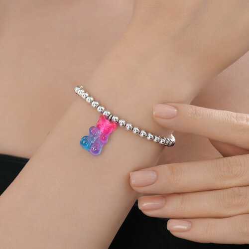 Браслет из серебра со смолой из серебро — вид 4