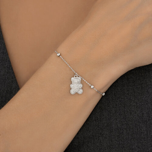 Браслет из серебра с фианитами из серебро — вид 4