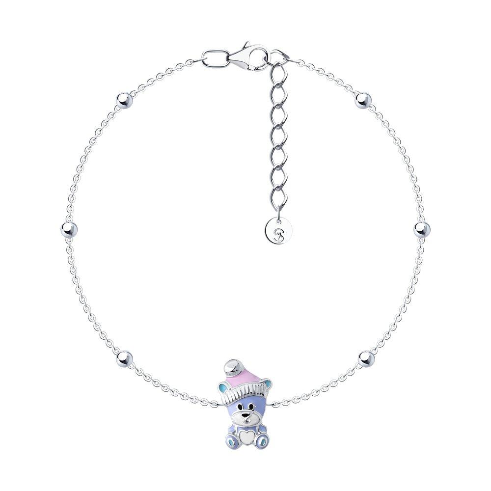 Браслет из серебра с эмалью - видео на модели