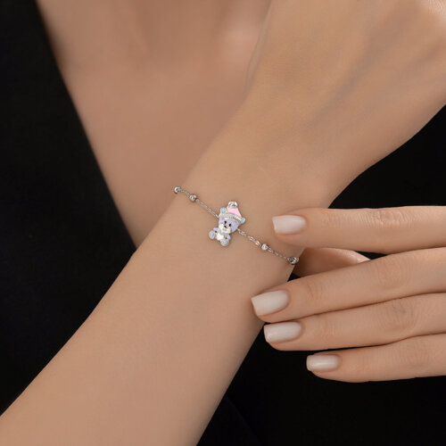 Браслет из серебра с эмалью из серебро — вид 4