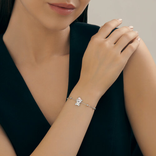 Браслет из серебра с эмалью из серебро — вид 5