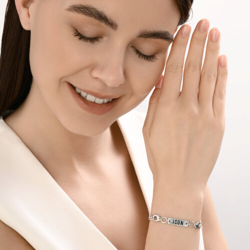 Браслет из серебра с эмалью из серебро — вид 5