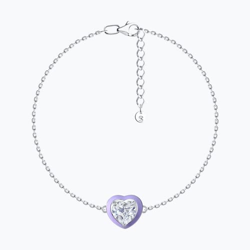 Браслет из серебра с фианитом и эмалью - видео на модели