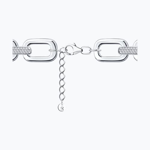 Браслет из серебра с фианитами из серебро — вид 3