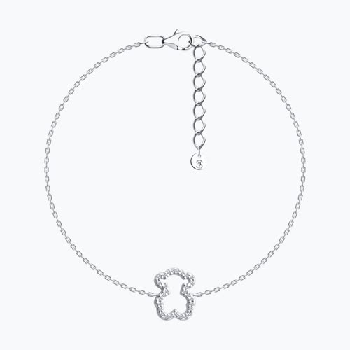 Браслет из серебра с фианитами - видео на модели