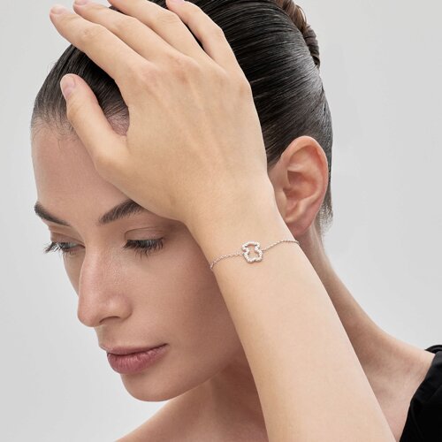 Браслет из серебра с фианитами из серебро — вид 4