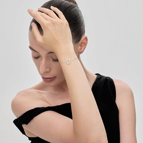 Браслет из серебра с фианитами из серебро — вид 5