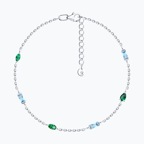 Браслет из серебра с фианитами - видео на модели