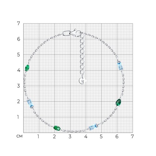 Браслет из серебра с фианитами из серебро — вид 6