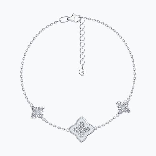 Браслет из серебра с фианитами и эмалью - видео на модели