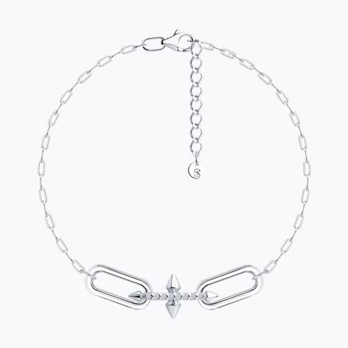 Браслет из серебра с фианитами - видео на модели