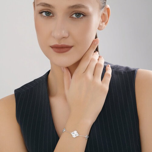 Браслет из серебра с фианитами из серебро — вид 5