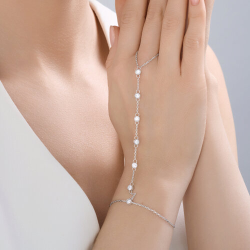 Браслет из серебра с фианитами из серебро — вид 4