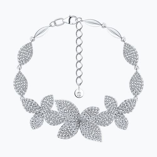 Браслет из серебра с фианитами из серебро