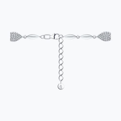 Браслет из серебра с фианитами из серебро — вид 2