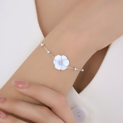 Браслет из серебра с эмалью из серебро — вид 4