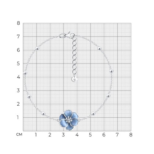 Браслет из серебра с эмалью из серебро — вид 6