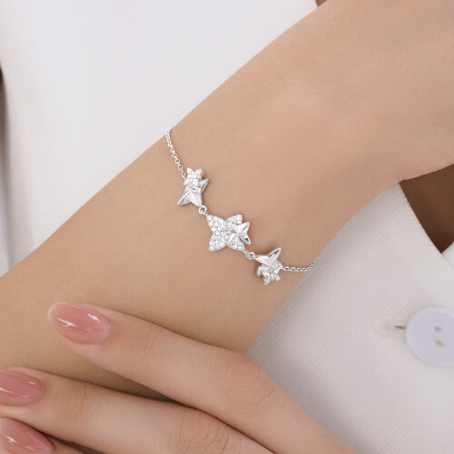 Браслет из серебра с фианитами из серебро — вид 4