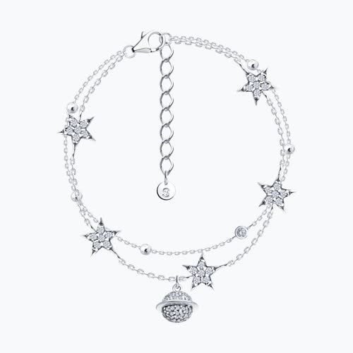 Браслет из серебра с фианитами из серебро