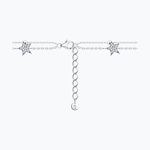 Браслет из серебра с фианитами из серебро — вид 2