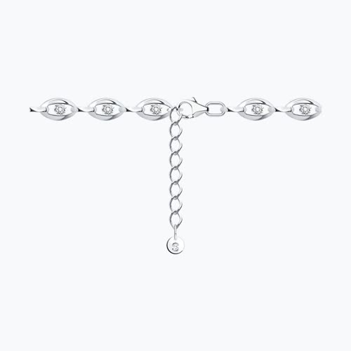 Браслет из серебра с фианитами из серебро — вид 2