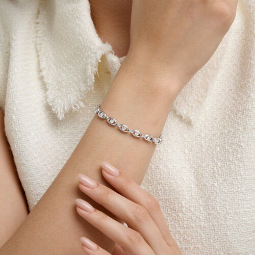 Браслет из серебра с фианитами из серебро — вид 4