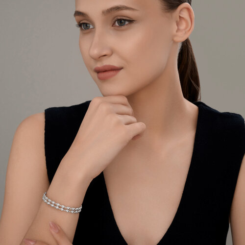 Браслет из серебра с фианитами из серебро — вид 4