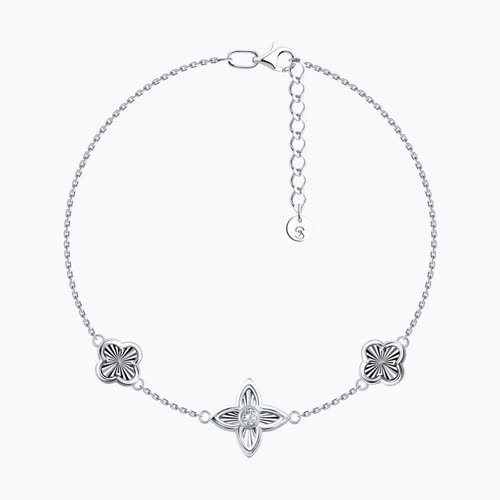 Браслет из серебра с фианитом - видео на модели