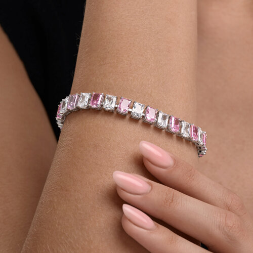 Браслет из серебра с фианитами из серебро — вид 3