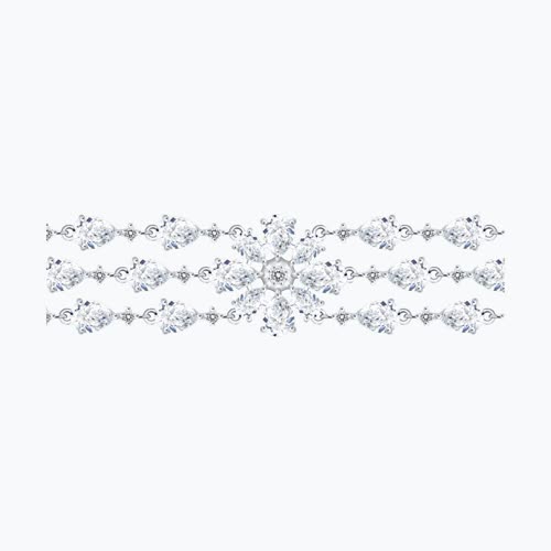 Браслет из серебра с фианитами - видео на модели