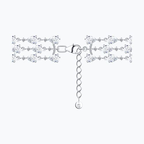 Браслет из серебра с фианитами из серебро — вид 2