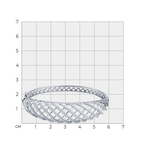 Браслет из серебра с фианитами из серебро — вид 4