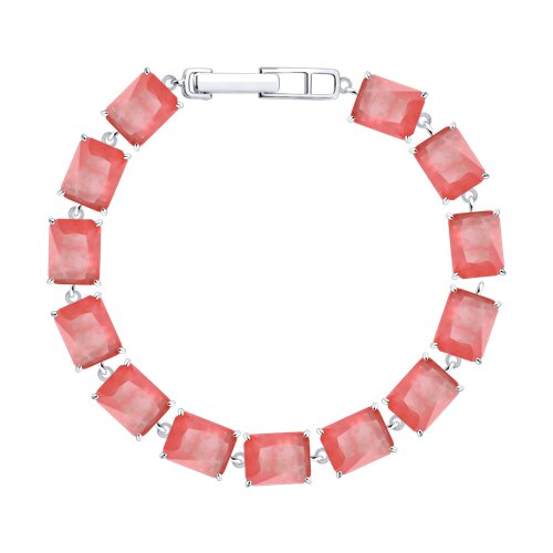 Браслет из серебра с дуплетами - видео