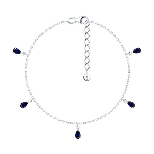 Браслет из серебра с фианитами - видео