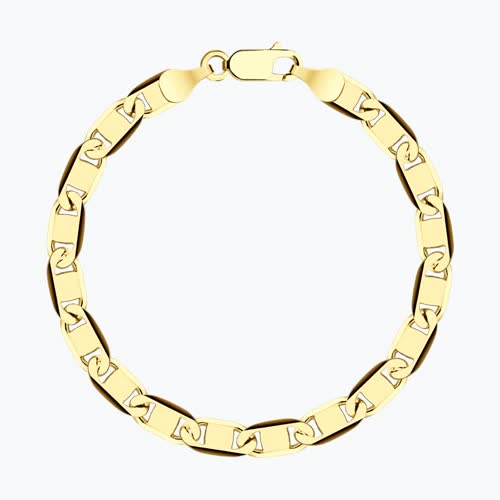 Браслет из золочёного серебра - видео