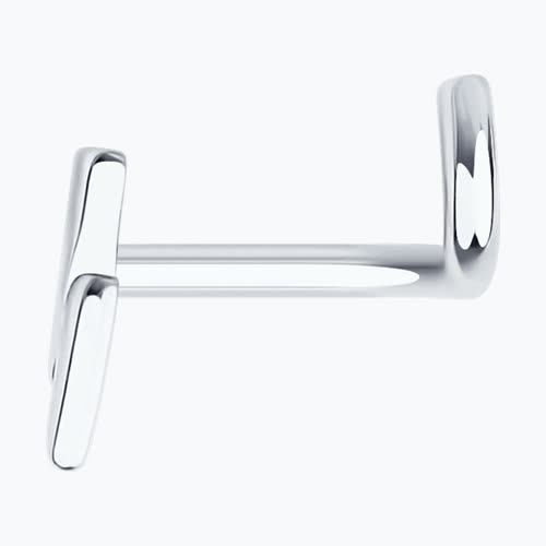 Пирсинг в нос из серебра из серебро — вид 2