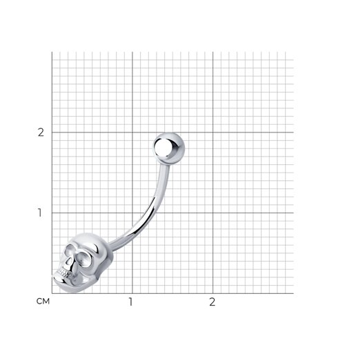 Пирсинг из серебра из серебро — вид 2