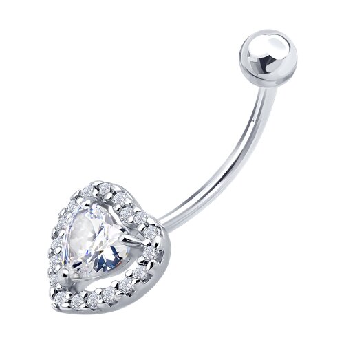 Пирсинг из серебра с фианитами - видео