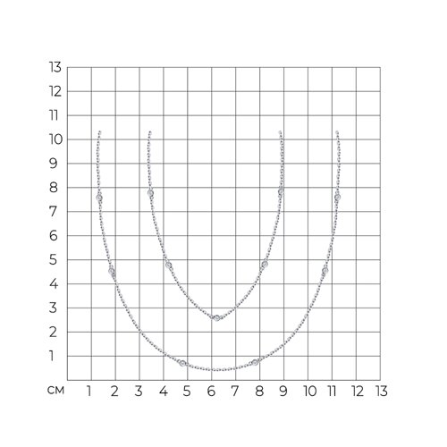 Колье из серебра с фианитами из серебро — вид 4