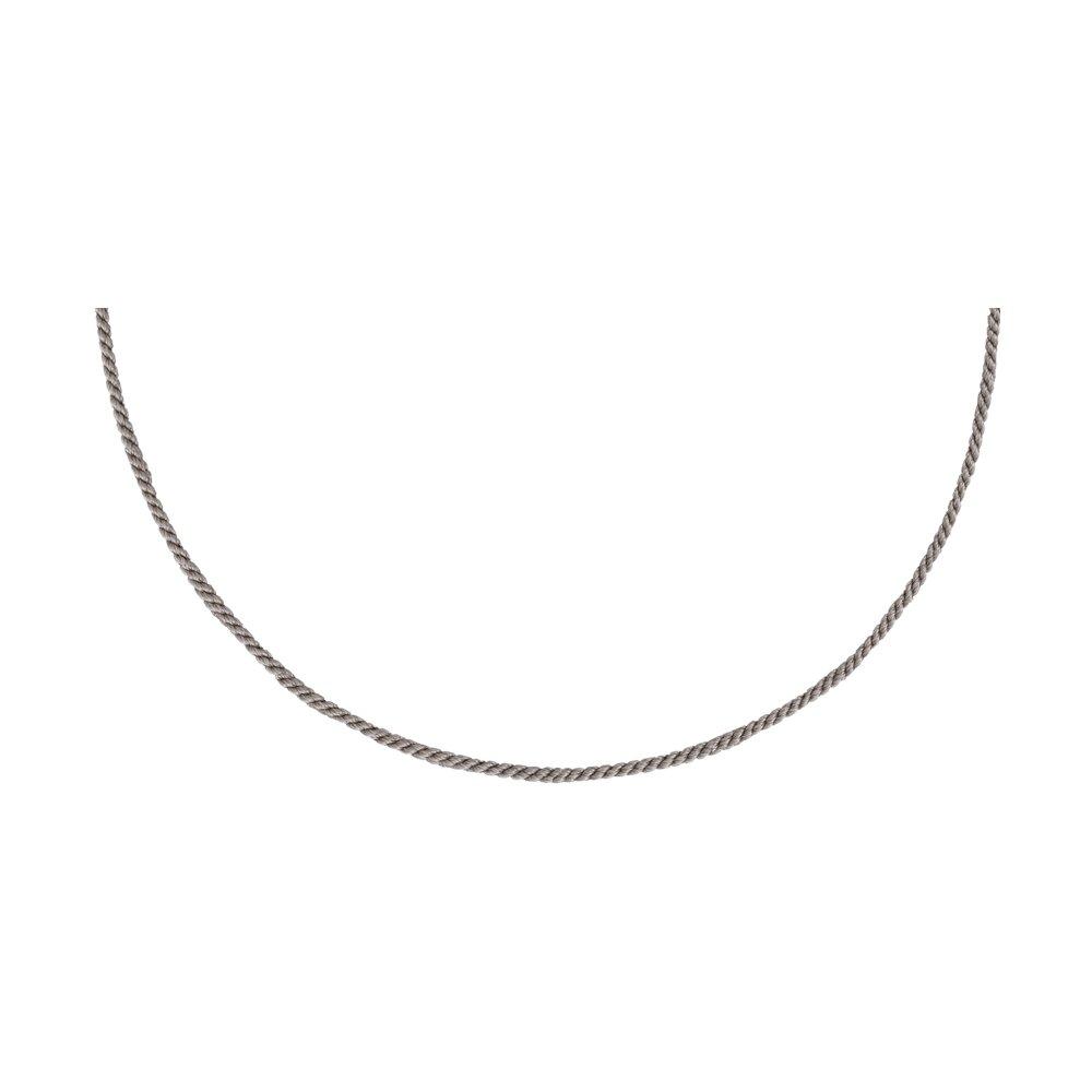 Текстильный шнурок с серебряным замком - видео на модели