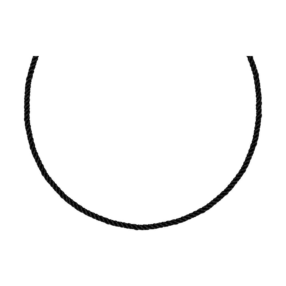 Текстильный шнурок с серебряным замком - видео на модели