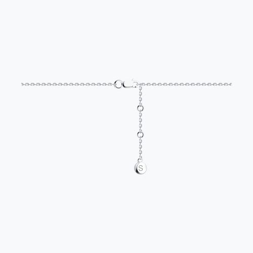 Колье из серебра с фианитами из серебро — вид 2