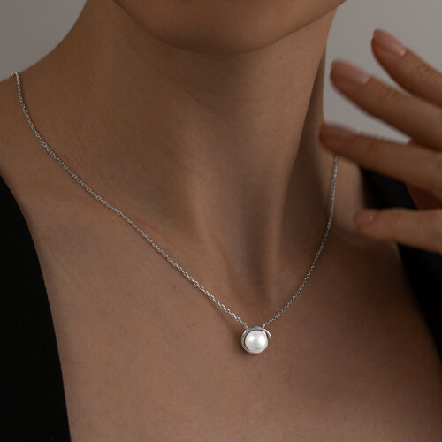 Колье из серебра с жемчугом из серебро — вид 3