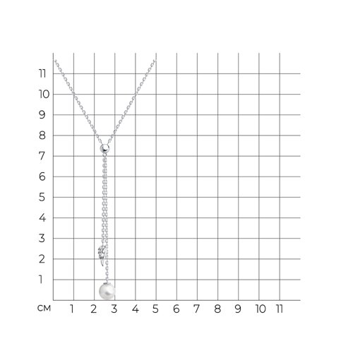 Колье из серебра с жемчугом из серебро — вид 4