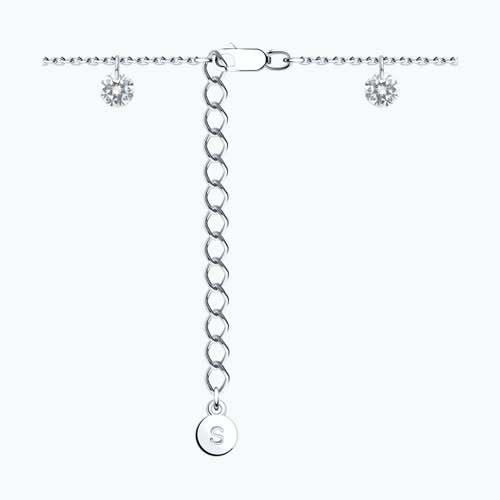 Колье из серебра с фианитами из серебро — вид 2