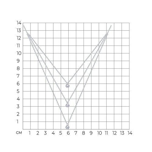 Колье из серебра с фианитами из серебро — вид 5